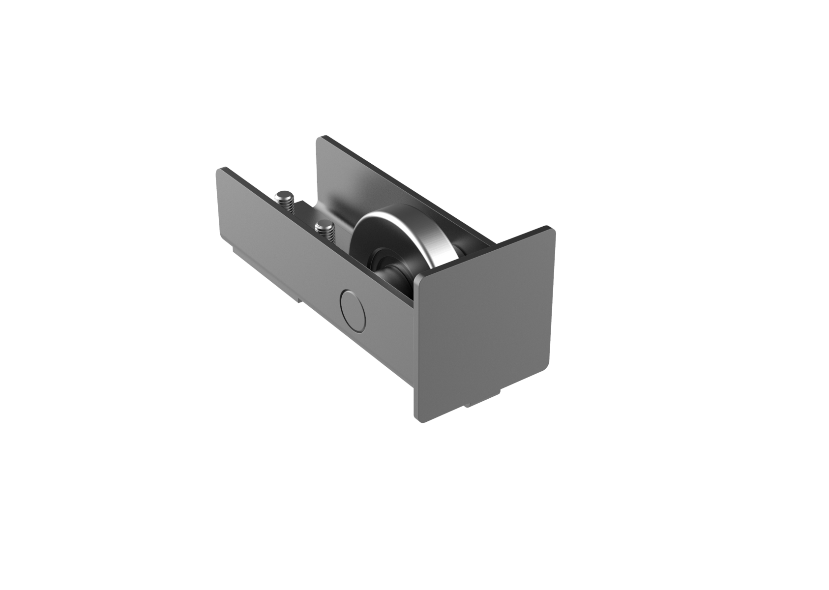 Fhrungsrolle Stahl verzinkt fr Profil 70x70 mm RAL 7016 Anthrazit-89-11H14N70X70R7016-A.4