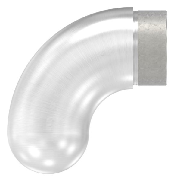 Endbogen V2A fuer Rohr 48-3x2-0 mm 90° halbrund zum Stecken-11-3697.4