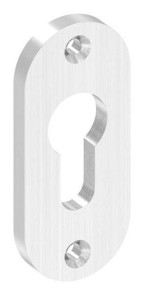 Zylinderrosette- gerundet- 32 x 74 x 6mm- V2A-88-1115200.240