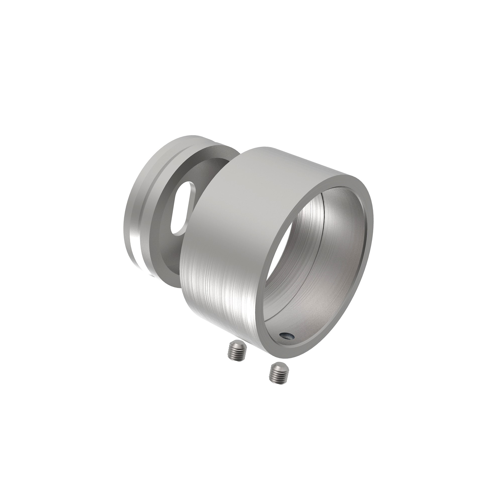 Handlaufhalterung Edelstahl AISI 316 Ø 42-4 mm Wandmontage geschliffen-89-11A140504242-A.4