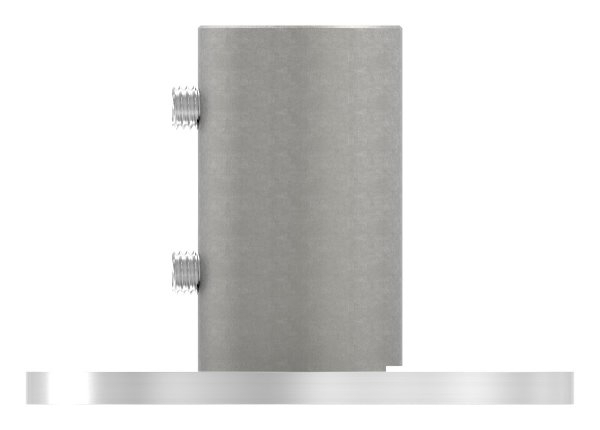 Wand- und Bodenanker  Masse- Ø 100x6 mm  fuer Rundrohr Ø 42-4x2-5 mm - V2A-11-3013.4