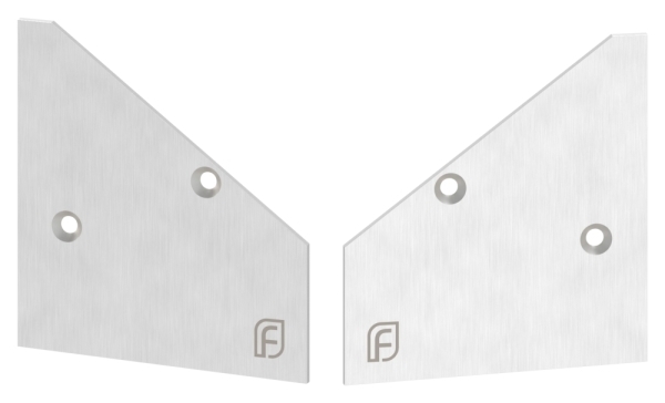 Montage-Set Aluminium eloxiert fuer Glas 21-52 mm- L 3000 mm eleganza canopy-88-11VDE-GU-3000.21