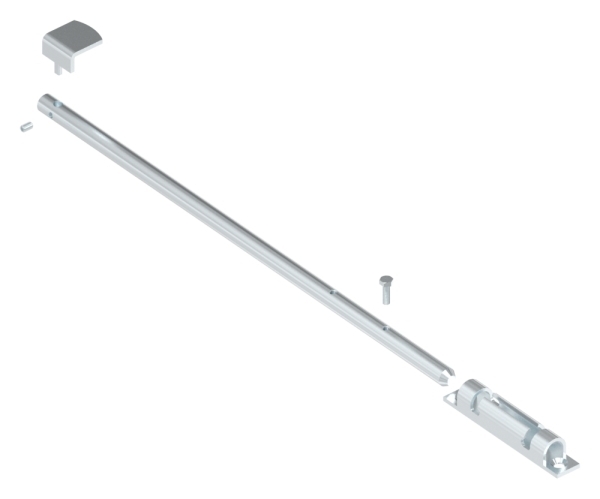 Bodenschieber - Torriegel - Laenge- 500 mm - verzinkt - zum Anschrauben-30-3865.8