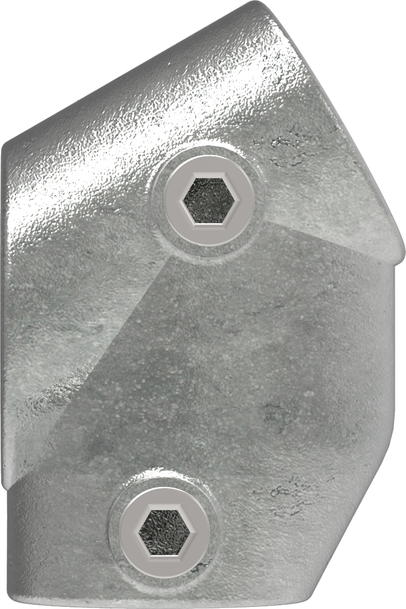 Rohrverbinder - T-Stueck kurz 30-60° - 129C42 - 42-4 mm - 1 1-4- - Feuerverzinkt u. Elektrogalvanisiert-129C42