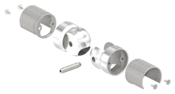 Gelenkverbinder fuer LED-Nutrohr 42-4mm- V2A-88-11LED-NU-60312.240