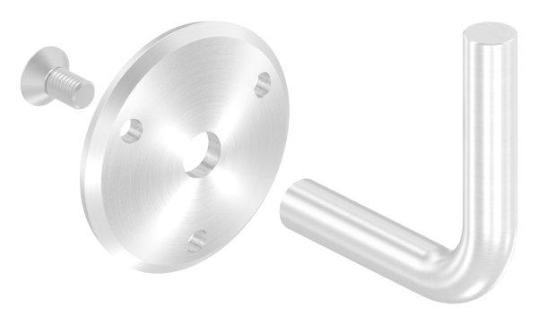Handlaufhalter V2A Ronde 70x5 mm- Buegel Ø14 mm- Wandabstand 84 mm zum Anschweissen-11-2016.4