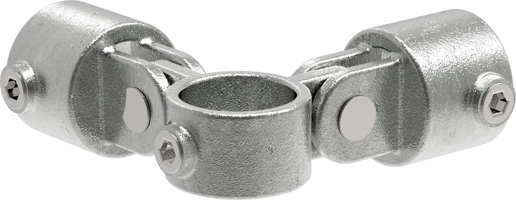 Rohrverbinder - Gelenkstueck doppelt 90° - 168E60 - 60-3 mm - 2- - Feuerverzinkt u. Elektrogalvanisiert-168E60