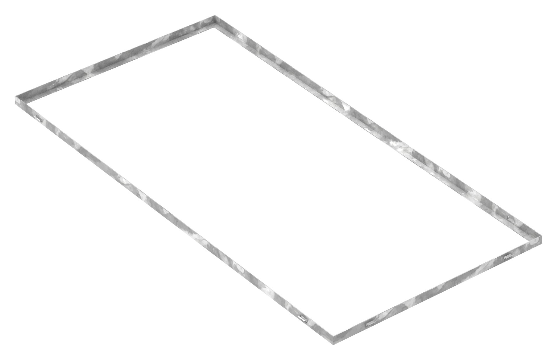 Zarge - Masse- 600x1200x23 mm - fuer Rosthoehe 20 mm - aus S235JR -St37-2- bandverzinkt-23-6012020.7