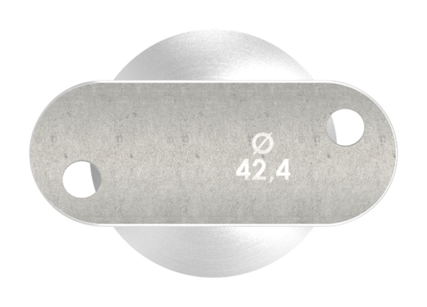 Handlaufstuetze aus einem Stueck mit Halteplatte V2A-11-3864.4