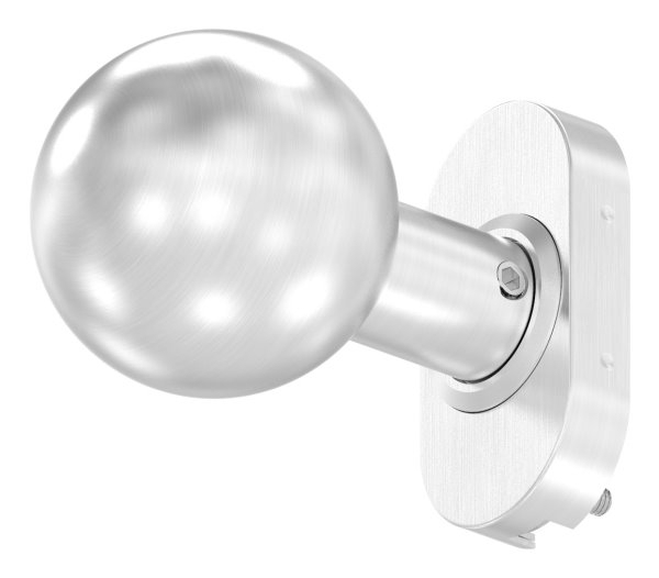 Tuerdruecker V2A gerade mit Kugel Ø 50 mm drehbar-11-3518.4