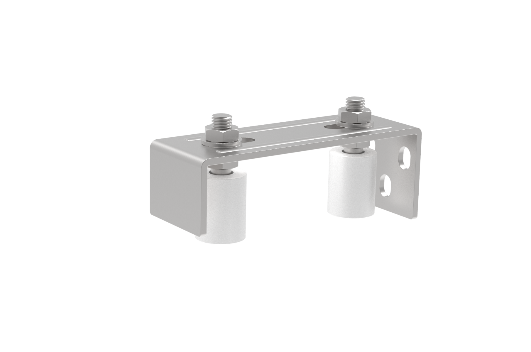 Rollenfuehrung Stahl verzinkt pulverbeschichtet RAL 7016 L=165 mm verstellbar-89-11H122S-A.4