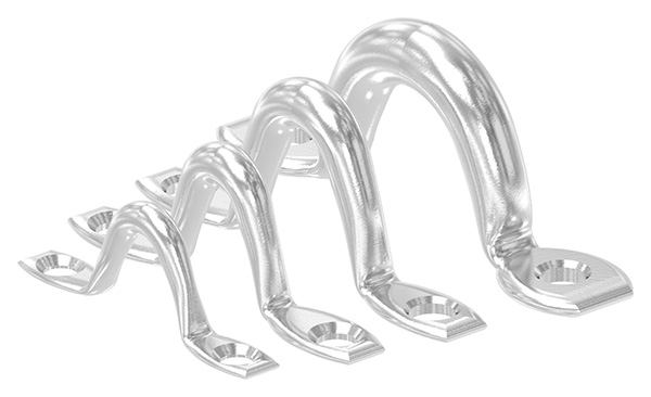 Wandoese - Ø Oese- 5 mm - mit 2 Loechern - V4A-11-2942.1