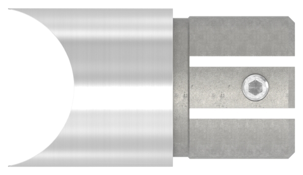 Steckfitting V2A fuer Rohr Ø 48-3 x 2-5 mm 90° Anschluss oben mit Klemmschraube-11-3367.4