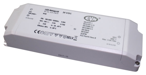 LED Netzgeraet Kunststoff 24V DC 50W IP20 Innenbereich-88-11LED-T-IP20.50W
