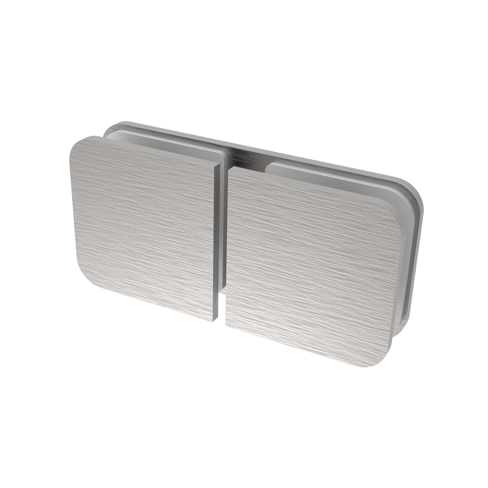 Glasklemme quadratisch Edelstahl V2A fuer Glas 8-10 mm 45x45 mm geschliffen-89-11GS304ZP917S-A.4