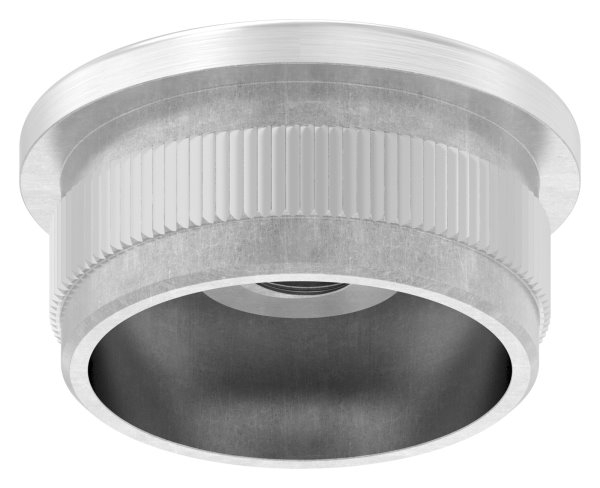 Einsteckkappe Edelstahl V2A fuer Rohr Ø 33-7 mm 2-0 mm Wandstaerke mit M8 Gewinde-11-5230.4