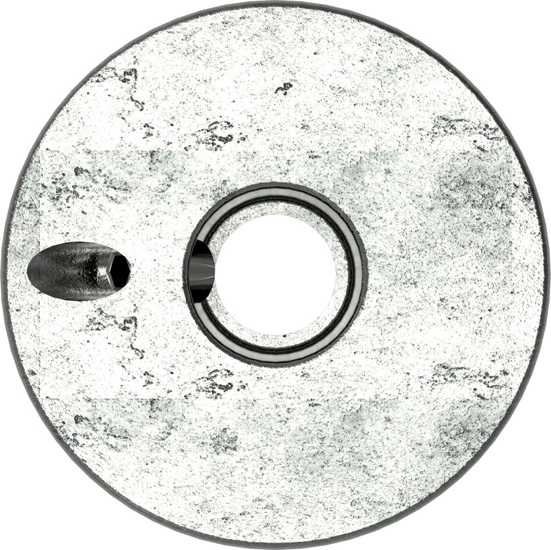 Rohrverbinder Bodenhuelse Ø 42-4 mm -1 1-4- - Temperguss verzinkt - 134C42-134C42