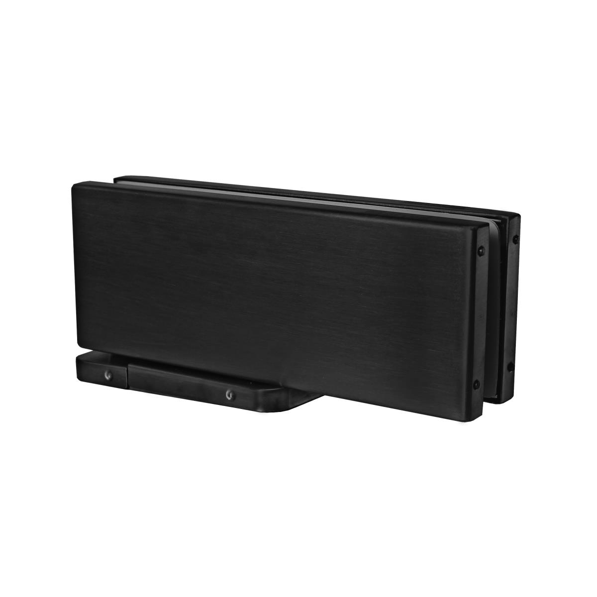 Bodentuerschliesser fuer Glastueren 8-12mm- 100kg- Oxid Schwarz-89-11GSBLACKZP804SC-A.4