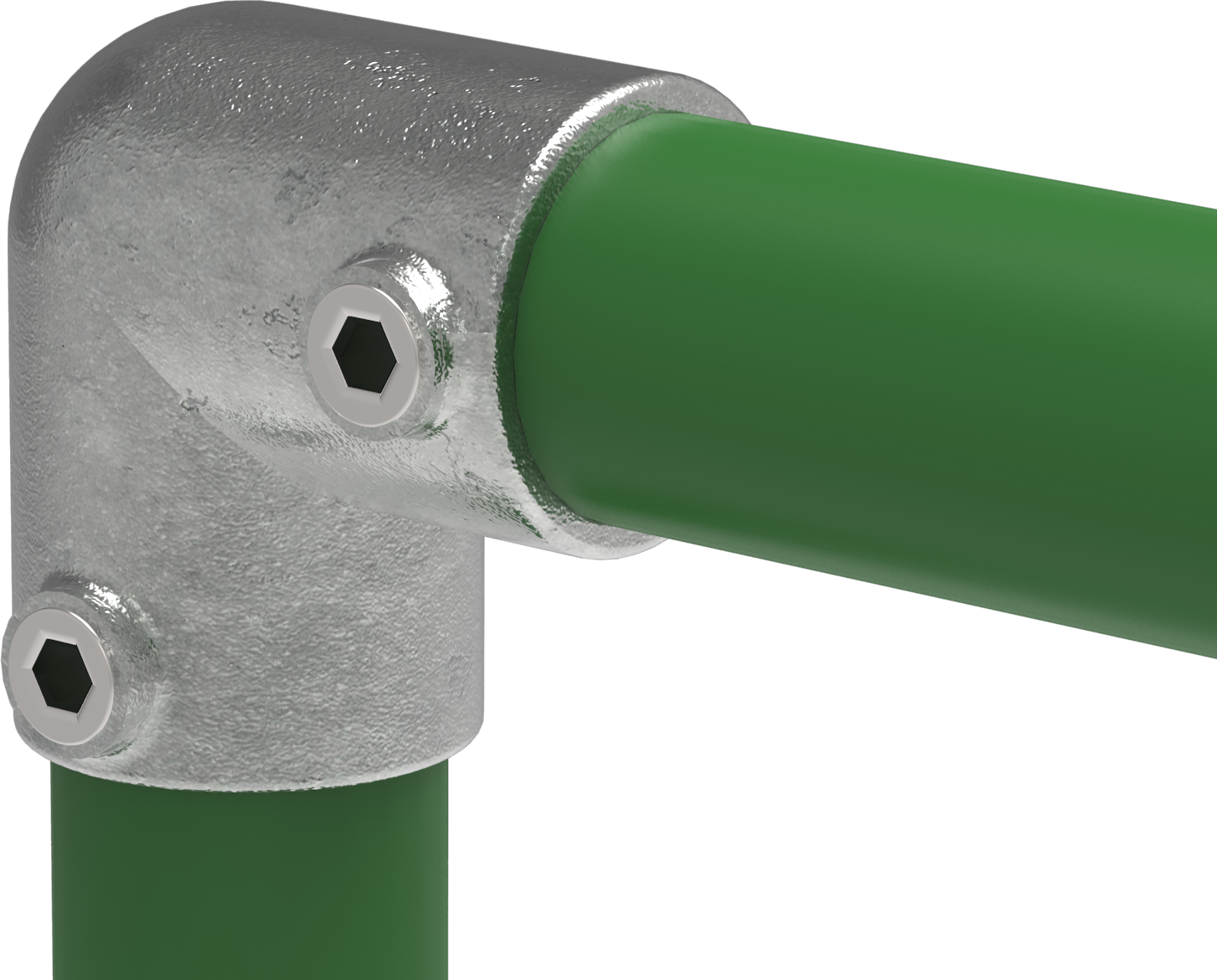 Rohrverbinder Bogen 90° Winkel Ø 42-4 mm -1 1-4- - Temperguss verzinkt - 125C42-125C42