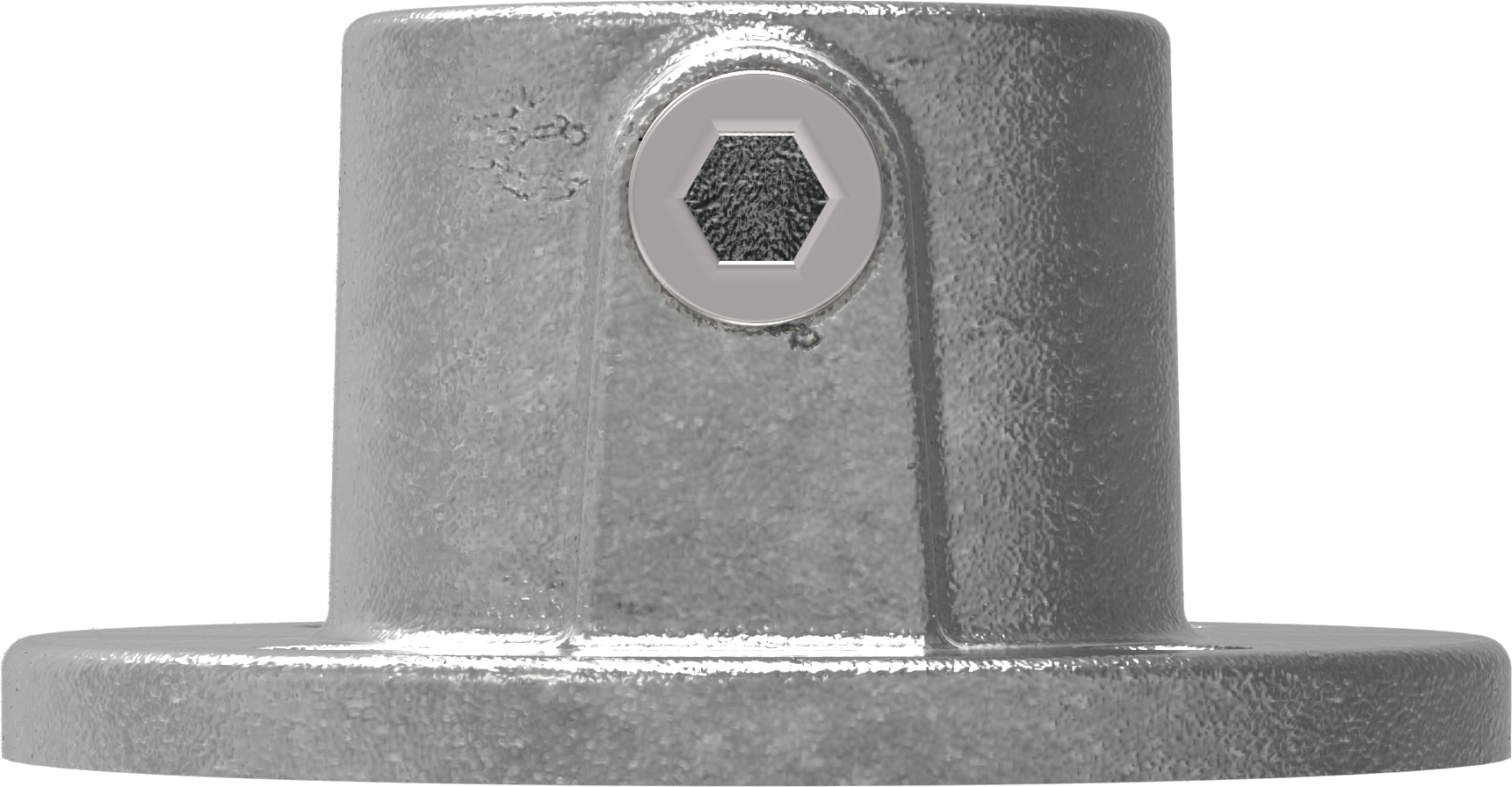 Rohrverbinder - Wandbefestigung rund - 131E60 - 60-3 mm - 2- - Feuerverzinkt u. Elektrogalvanisiert-131E60