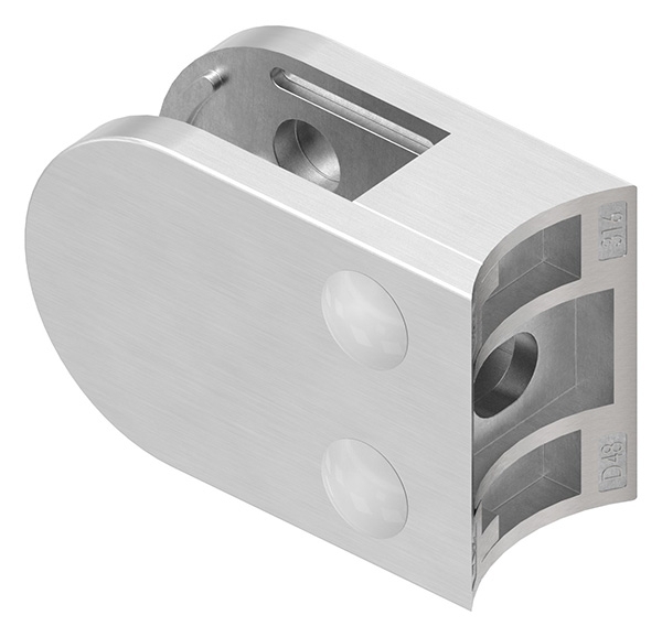 Glasklemme 63x45x30 mm AbZ fuer Anschluss Ø 48-3 mm V4A-10-2448ABZ.1