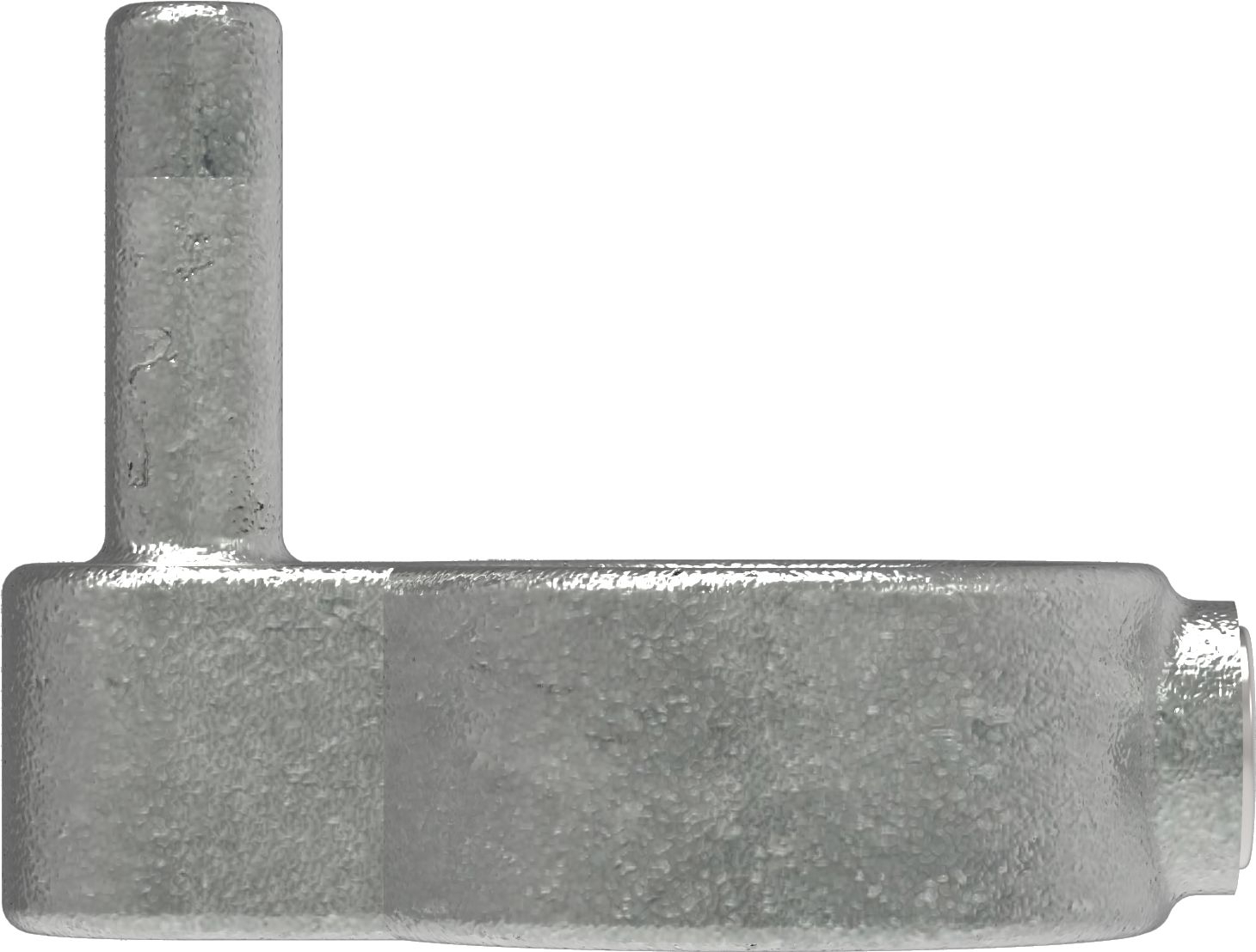 Rohrverbinder Stellringzapfen Ø 48-3 mm -1 1-2- - Temperguss verzinkt - 140D48-140D48