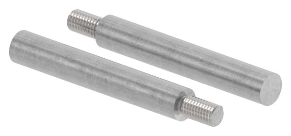 Stahlstift - mit Gewinde M8 - Masse- 75x12 mm - Stahl -Roh- S235JR-30-2962.8