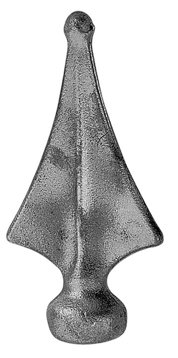 Zaunspitze - Hoehe- 110 mm - Material- Ø 25 mm - Stahl S235JR- roh-30-2547.8