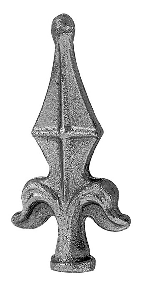 Zaunspitze - Hoehe- 115 mm - Material- Ø 21-5 mm - Stahl S235JR- roh-30-2544.8