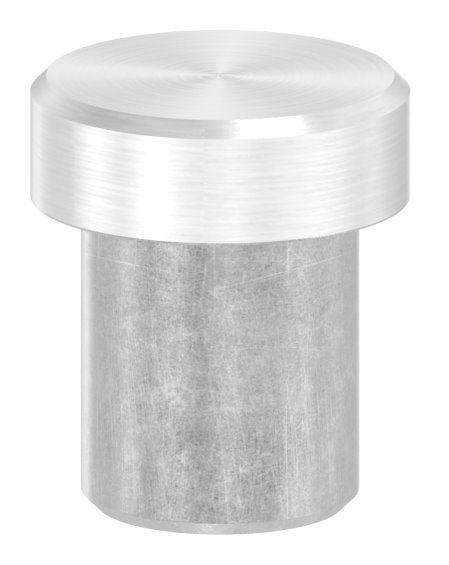 Einsteckkappe Edelstahl V2A Ø 12-0 mm fuer Rohr 1-5 mm Wandstaerke flach zum Einkleben-11-5014.4