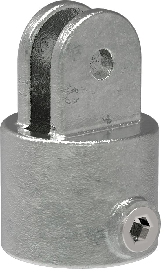 Rohrverbinder Gelenkhalter Ø 33-7 mm -1- - Temperguss verzinkt - 173FB34-173FB34