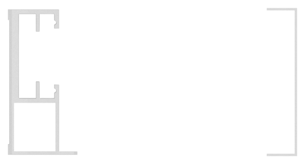 FLEX-MOUNT PRO Profil-Set fuer eleganza canopy Vordach 1400-88-11VDE-FLEX.1400