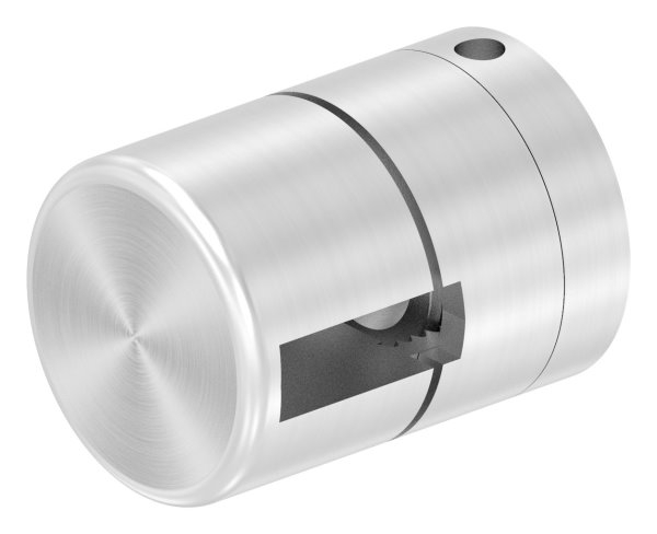 BRENK-fix® Grundhalter fuer Flachstaeb 20 x 6mm- V2A-88-11BR-F206M8.V2A