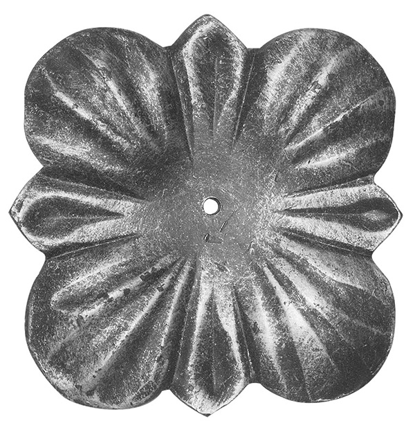 Rosette - Zierteil -  Ø 120x5 mm - Stahl -Roh- S235JR-30-2612.8