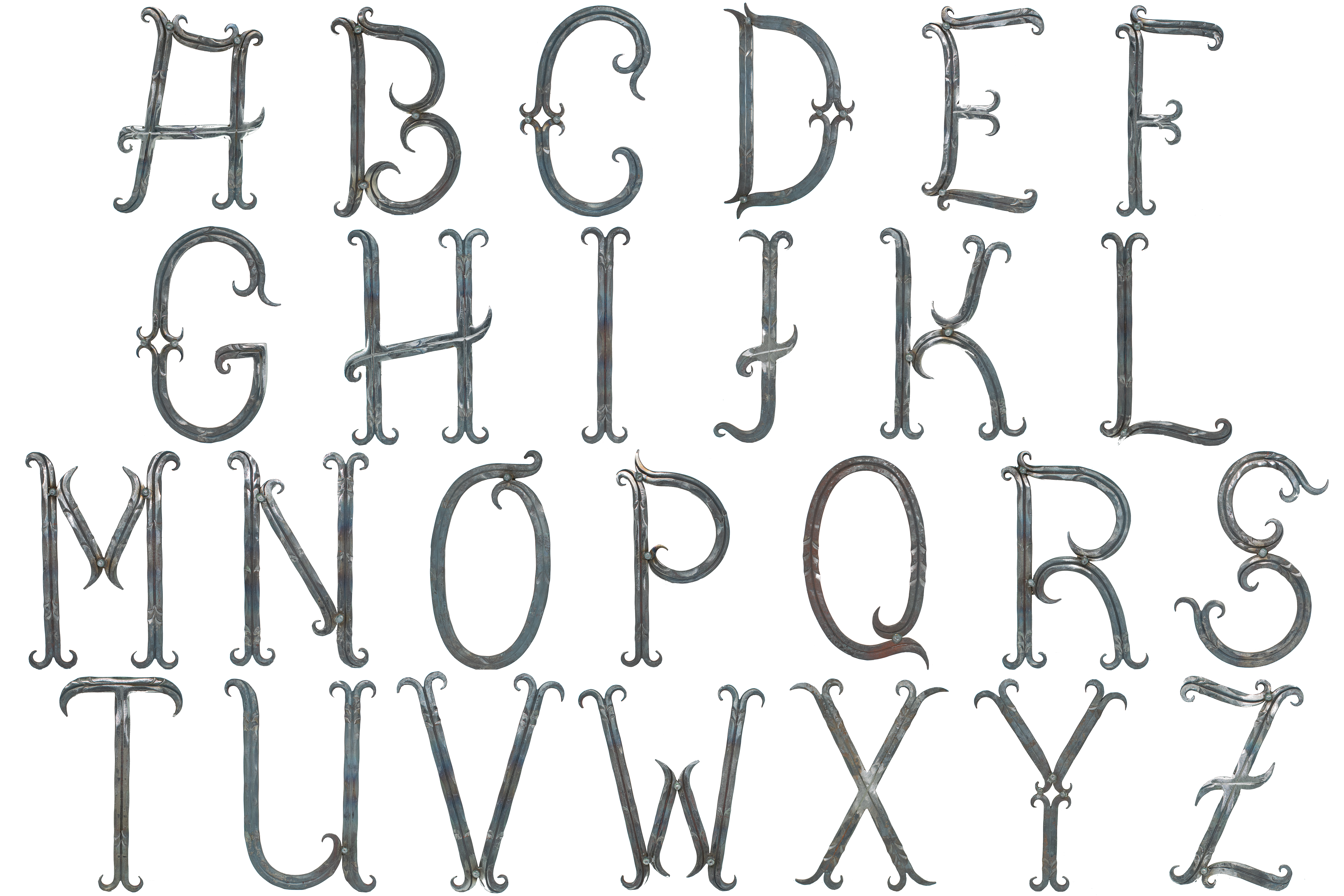 Buchstabe - A - Z - Gross - Masse- 180 x 100 mm - Stahl -Roh- S235JR-30.3120