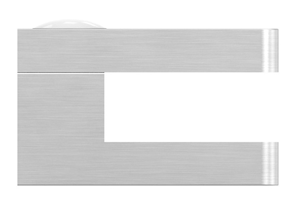 Glasklemme 30x30x18 mmØ 33-7 mm- fuer 8-00 mm ESG Glas-10-MODELL22-3.7