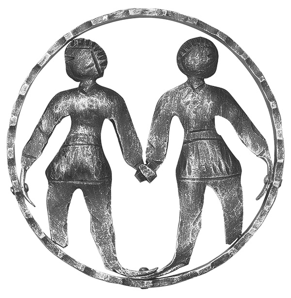 Sternzeichen Zwillinge - Ø 200x5 mm - Stahl S235JR- roh-30-3180.8