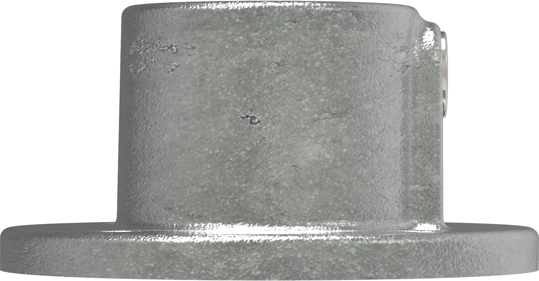 Rohrverbinder - Wandbefestigung rund - 131D48 - 48-3 mm - 1 1-2- - Feuerverzinkt u. Elektrogalvanisiert-131D48