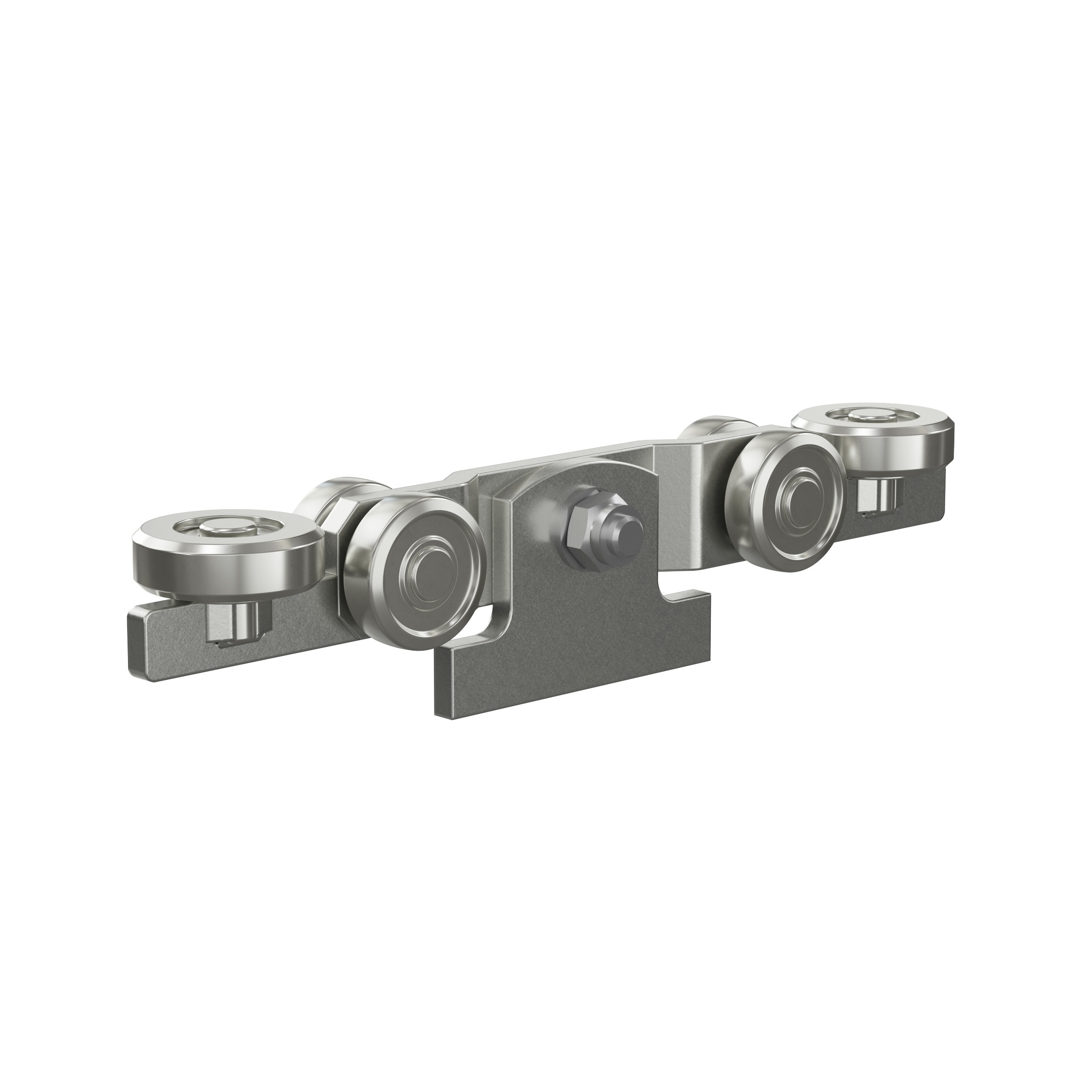 Doppelrolle mit Seitenfuehrung und Anschweisspendel MEA Ø 48 mm 10337934-60-0143.7