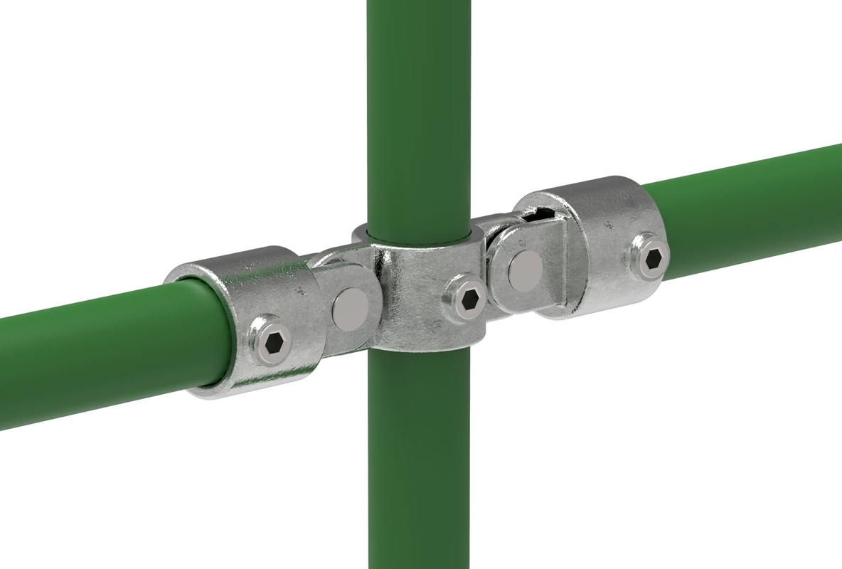 Rohrverbinder Gelenkstueck doppelt 180° Ø 48-3 mm -1 1-2- - Temperguss verzinkt - 167D48-167D48