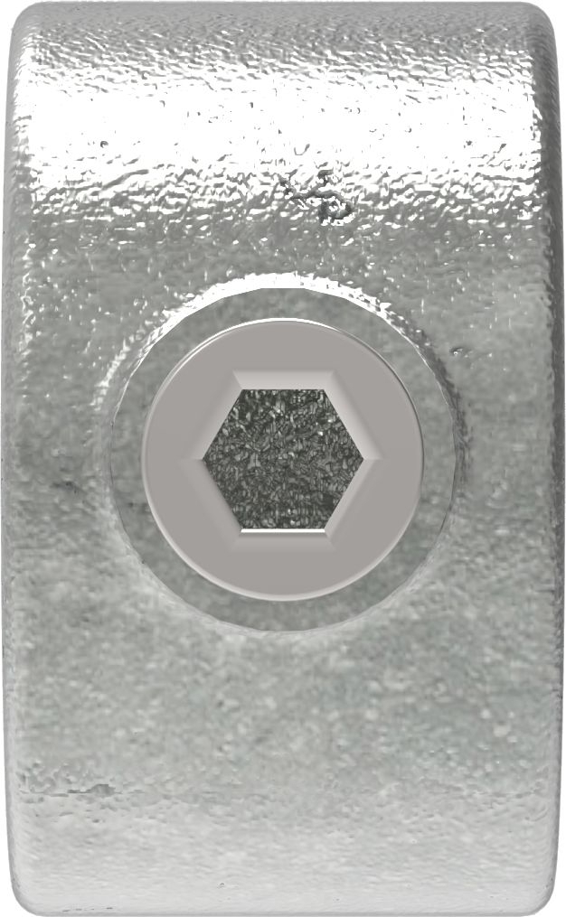 Rohrverbinder Befestigungsring mit Flansch 1 Bohrung Ø 42-4 mm -1 1-4- - Temperguss verzinkt - 199C42-199C42