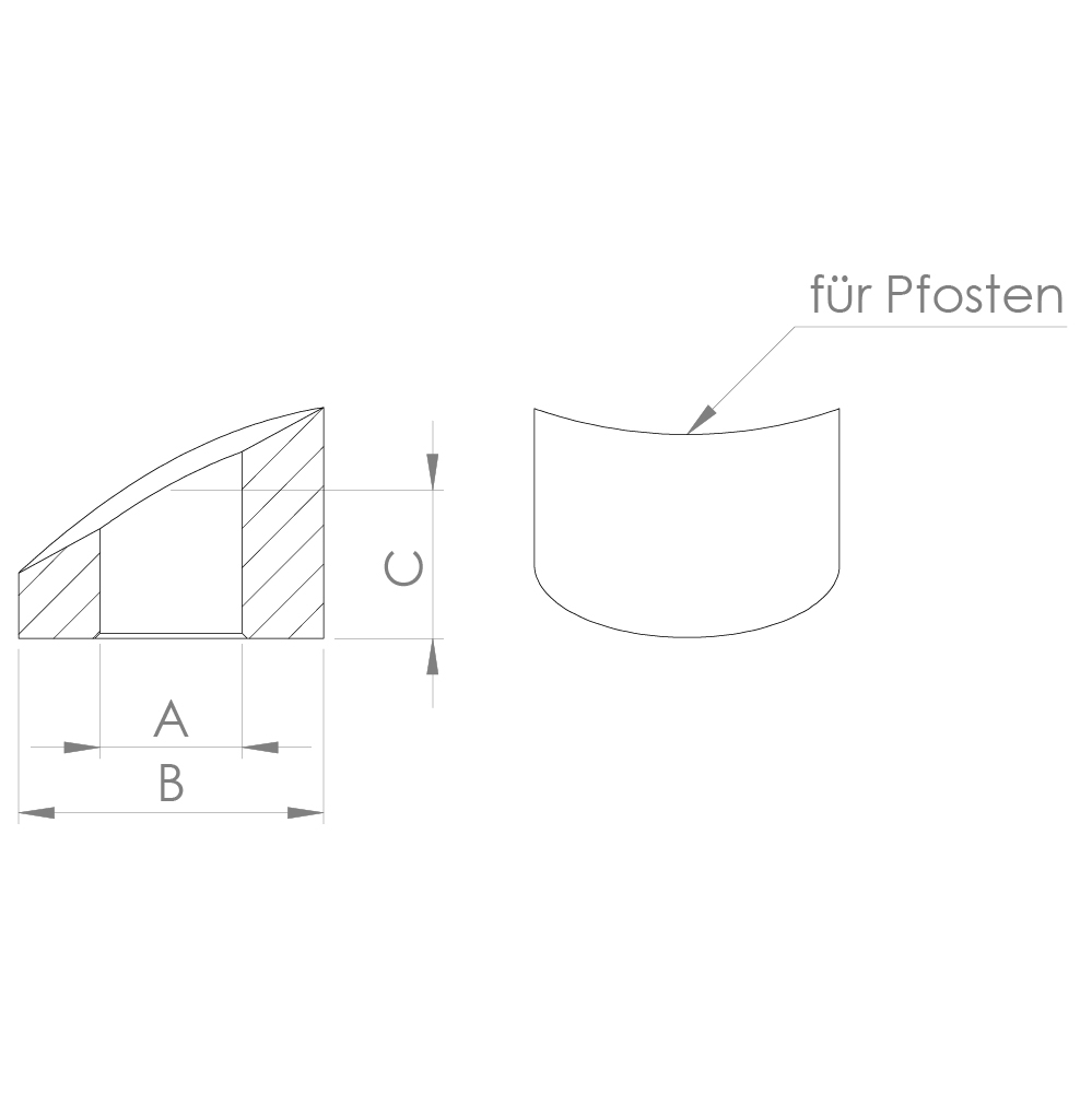 Formanschluss - fuer Anschluss Ø 42-4 mm - Gewinde M4 - M8 - V2A-11.2825