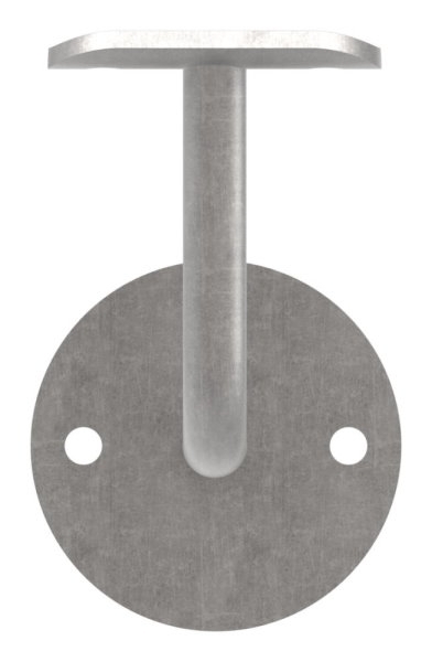 Handlaufhalter - mit Ronde 70x4 mm - mit Halteplatte f - Stahl S235JR- roh-30-1419.8