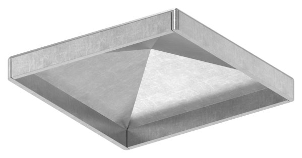 Pfeilerbedecker - fuer Quadratrohr - Masse- 60x60 mm - Stahl S235JR- roh-30-2453.8