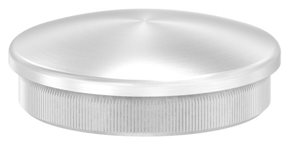 Einsteckkappe Edelstahl V2A fuer Rohr Ø 48-3 x 2-0 mm leicht gewoelbt-11-5029.4