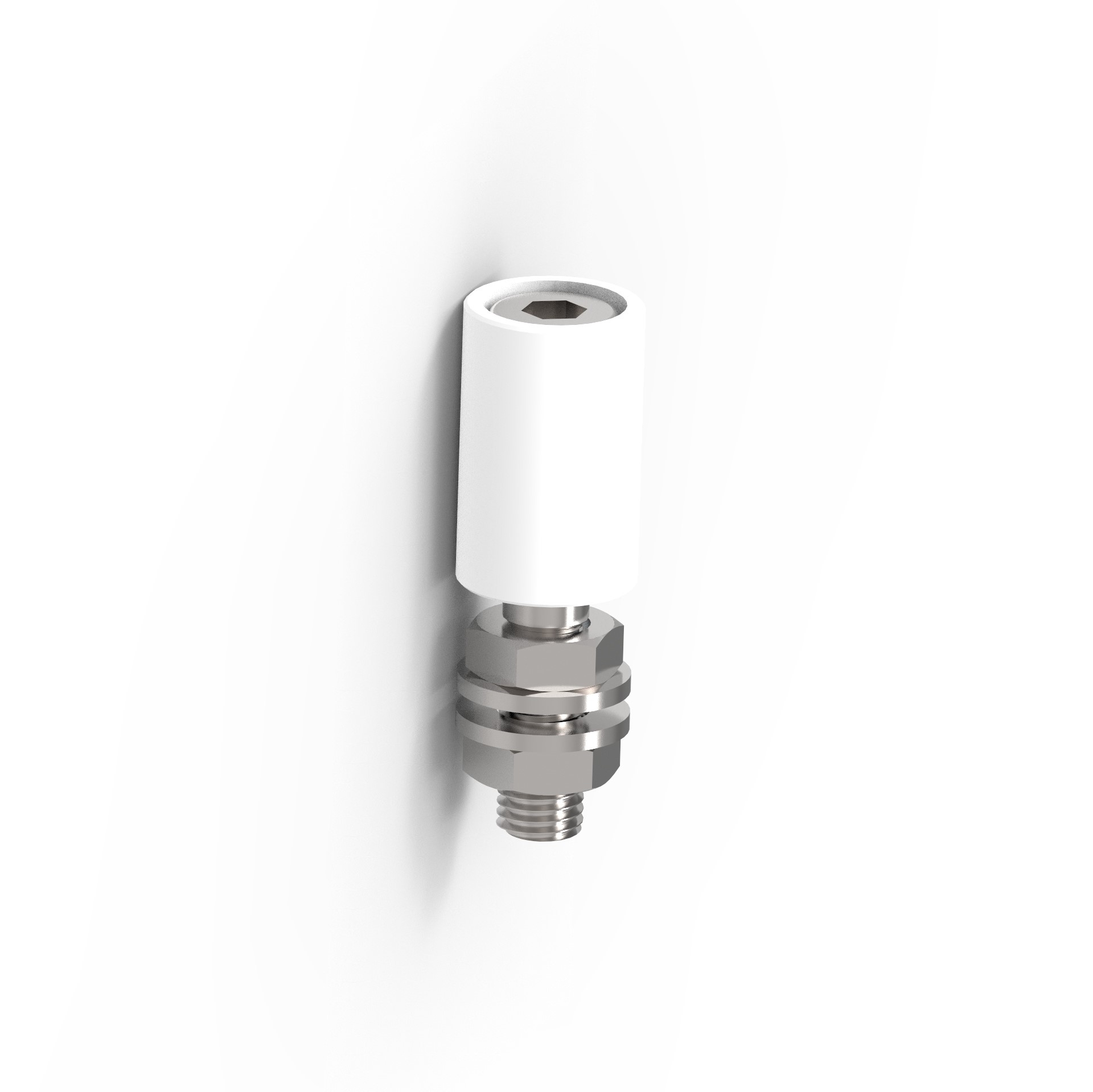 Fhrungsrolle Nylon  25 mm Stahl mit M12 Gewinde Gesamthhe 75 mm-89-11H0425W-A.4