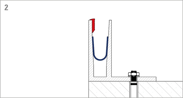 Alu-Profil - KOMPAKT - Laenge- 6000 mm - seitliche Montage - Aluminium-12-2213.6