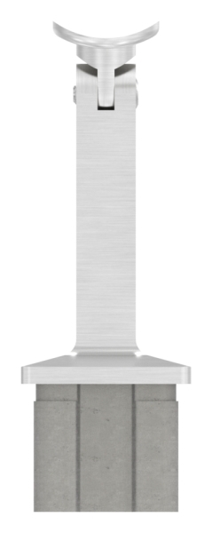 Endkappe Edelstahl V2A 40x40x3-0 mm mit Gelenkstift fuer Ø 42-4 mm Handlauf-88-1151220-240.3