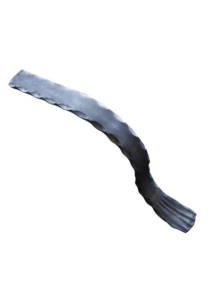 Handlauf-Endstueck 40x8 mm Kanten gehaemmert Stahl S235JR passt zu 30-1375-8-30-1463.8