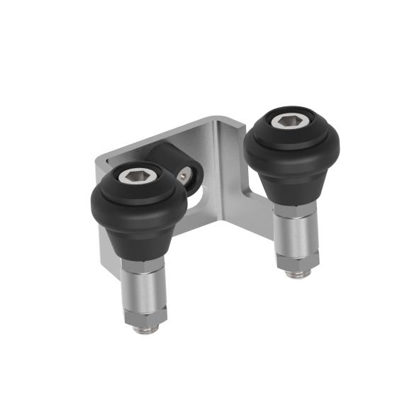 Oberer Endanschlag Edelstahl V2A fuer Torrahmen 60 mm mit Gummifuehrungsrollen-89-11H83760P-A.4